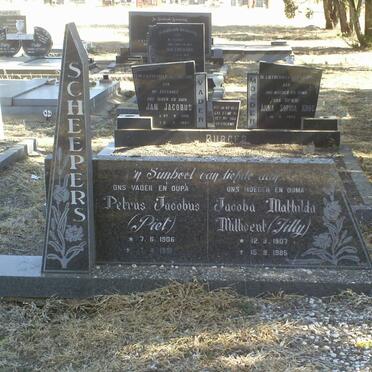 SCHEEPERS Petrus Jacobus 1906-1991 &amp; Jacoba Mathilda Millicent 1907-1985
