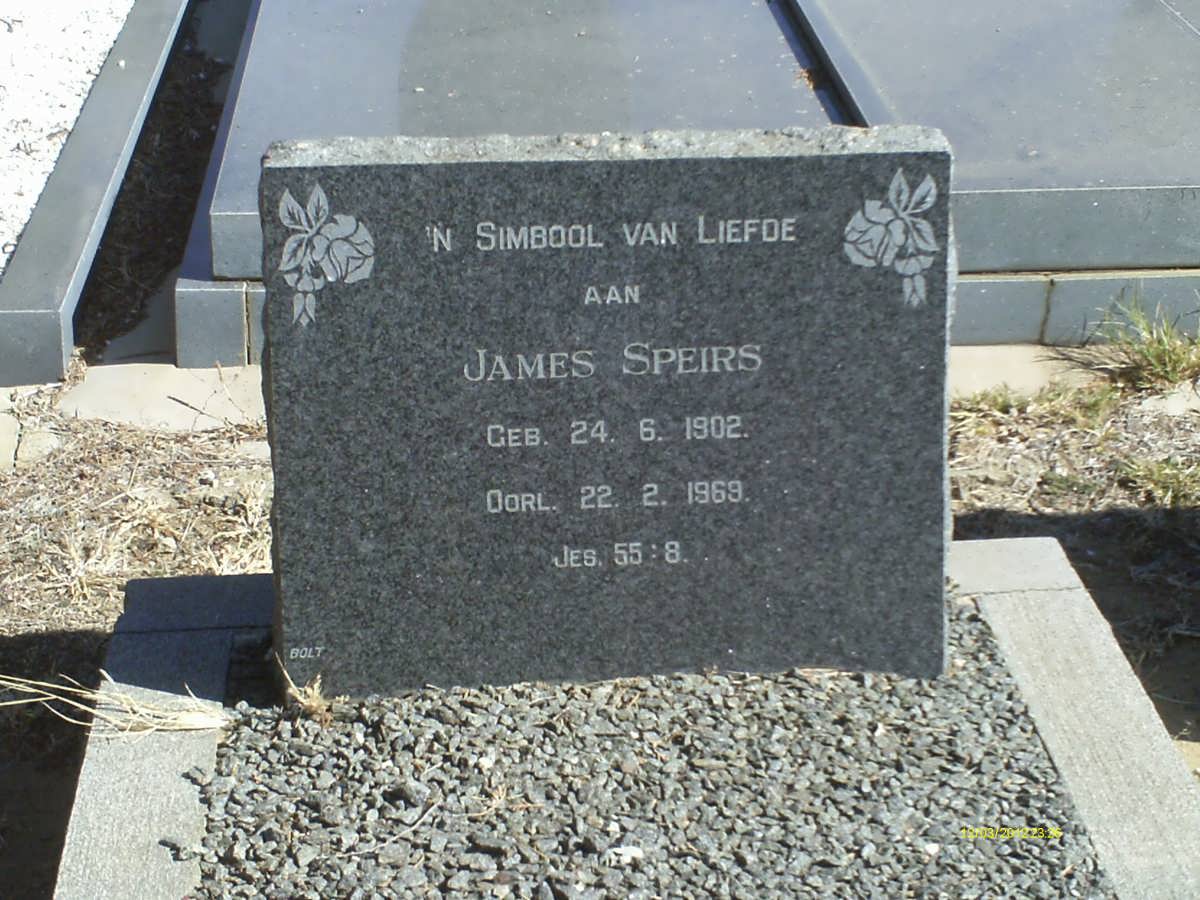 SPEIRS James 1902-1969