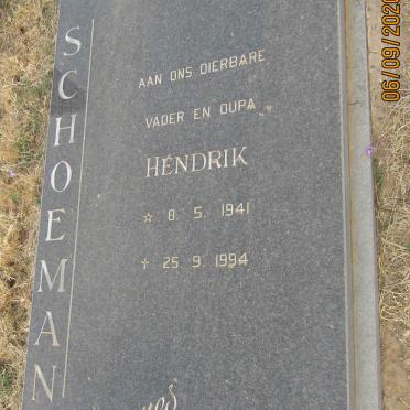 SCHOEMAN Hendrik 1941-1994