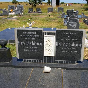 TERBLANCHE Fanie 1905-1982 &amp; Hettie 1908-1989