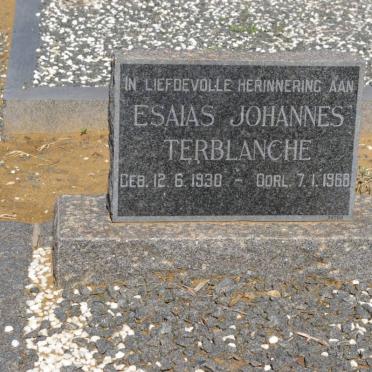 TERBLANCHE Esaias Johannes 1930-1968