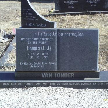 TONDER Hannes J.J.J., van 1945-1991