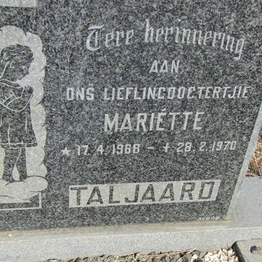 TALJAARD Mariette 1968-1970
