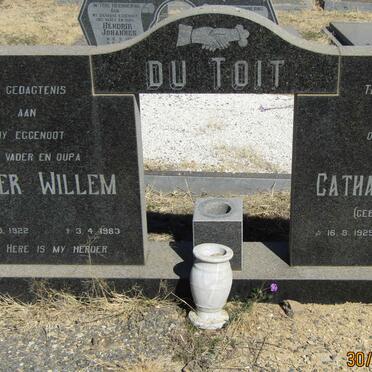 TOIT Pieter Willem, du 1922-1983 &amp; Catharina M.E. GROBLER 1925-2012