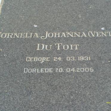TOIT Cornelia Johanna, du nee VENTER 1931-2005