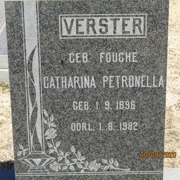 VERSTER Catharina Petronella nee FOUCHE 1896-1982