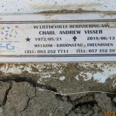 VISSER Charl Andrew 1972-2018