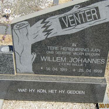 VENTER Willem Johannes 1911-1999