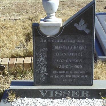 VISSER Johanna Catharina 1928-1999