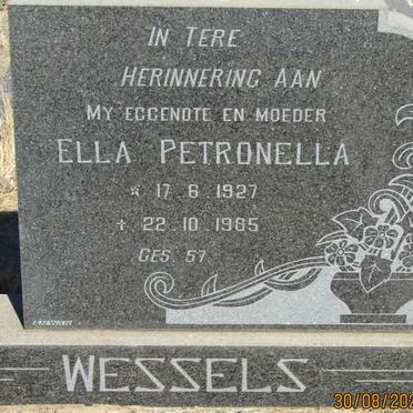 WESSELS Ella Petronella 1927-1985