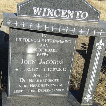 WINCENTO John Jacobus 1971-2012