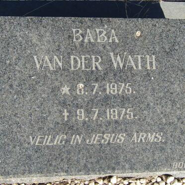 WATH, van der 1975-1975