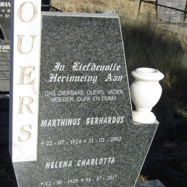 WEIDEMAN Marthinus Gerhardus 1924-2002 &amp; Helena Charlotta 1929-2017