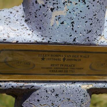 WALT Ellen Rosina, van der 1937-2009