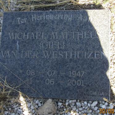 WESTHUIZEN Michael Mattheus, van der 1947-2001