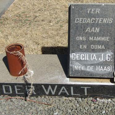 WALT Hendrik S.J., van der 1906-1978 &amp; Cecilia J.C. DE HAAS 1907-