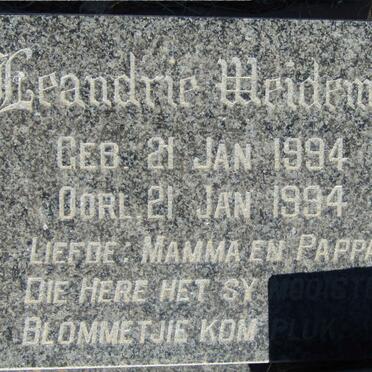 WEIDEMAN Leandrie 1994-1994