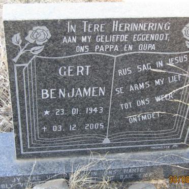 ? Gert Benjamen 1943-2005