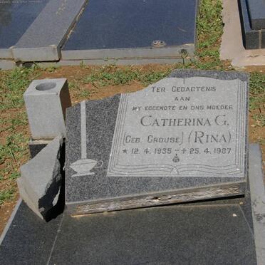 ? Catherina G. ? CROUSE 1935-1987