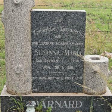 BARNARD Susanna Maria nee EKSTEEN 1876-1958