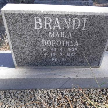 BRANDT Maria Dorothea 1932-1985