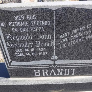 BRANDT Reginald John Alexander 1934-1982