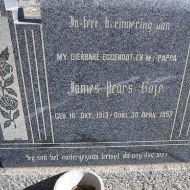 BÓJE James Pears 1913-1953