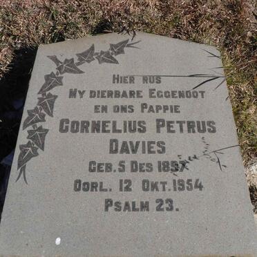 DAVIES Cornelius Petrus 1897-1954