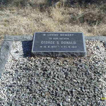 DONALD George S. 1877-1941