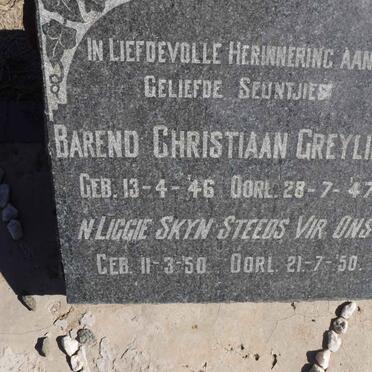 GREYLING Barend Christiaan 1946-1947 &amp; GREYLING Baba 1950-1950