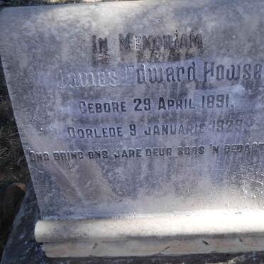 HOWSE James Edward 1891-1929