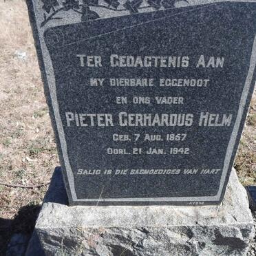 HELM Pieter Gerhardus 1957-1942