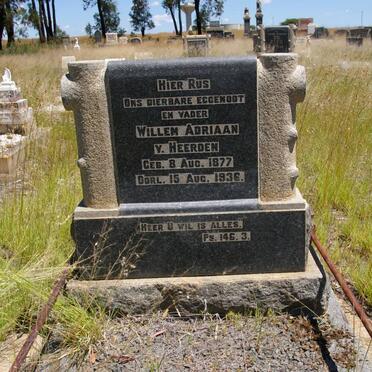 HEERDEN Willem Adriaan, van 1877-1936