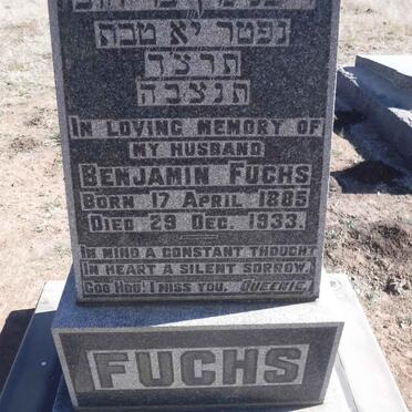 FUCHS Benjamin 1885-1933