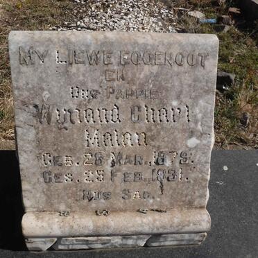 MALAN Wynand Charl 1879-1931