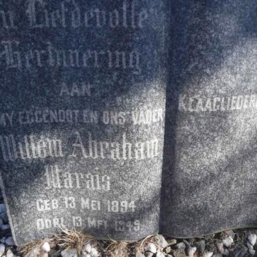 MARAIS Willem Abraham 1894-1949