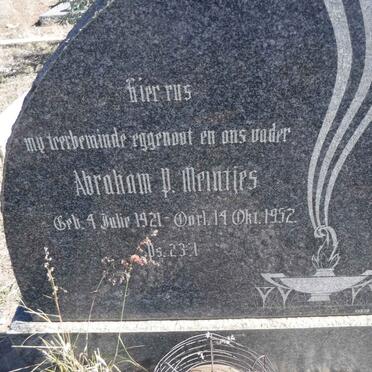 MEINTJES Abraham P. 1921-1952