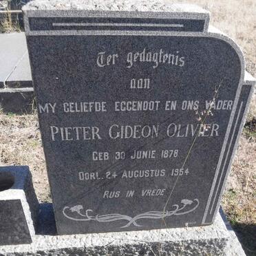 OLIVIER Pieter Gideon 1878-1954
