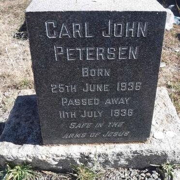 PETERSEN Carl John 1936-1936