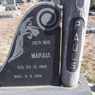 PAULS Maraia 1900-1950