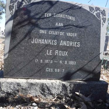 ROUX Johannes Andries, le 1879-1957