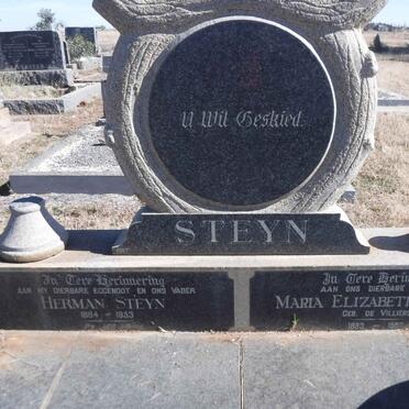 STEYN Herman 1884-1953 &amp; Maria Elizabeth DE VILLIERS 1893-1960