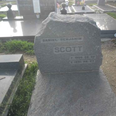 SCOTT Daniel Benjamin 1960-1981
