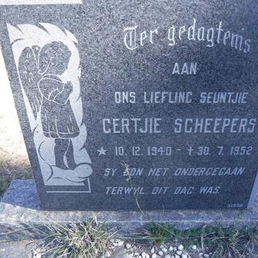 SCHEEPERS Gertjie 1940-1952