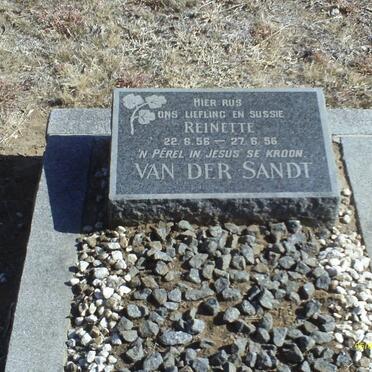 SANDT Reinette, van der 1956-1956