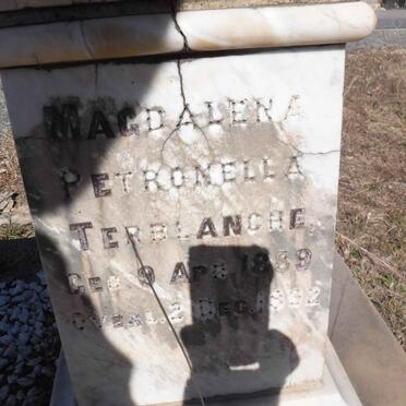 TERBLANCHE Magdalena Petronella 1889-1892