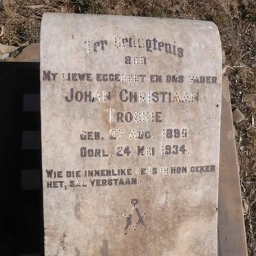 TROSKIE Johan Christiaan 188?-1934