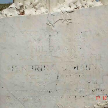 THEUNISSEN Hilgaard 1880-1948 &amp; Hendrina Johanna DU PLESSIS 1887-1974