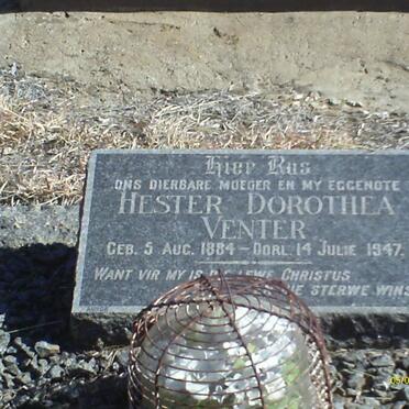 VENTER Hester Dorothea 1884-1947