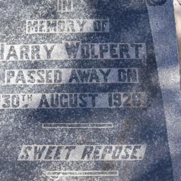 WOLPERT Harry -1928
